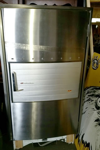 stainless steel refrigerator - era 1950